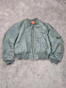 Vtg 60s Vietnam US Airfare MA-1 Military Winter Flying Jacket X-Large - Picture 1 of 23