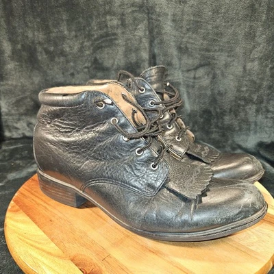 Ariat Women's Sz 10 B Boots Josie Black Leather Ankle Riding Paddock 12201 - Image 1 of 4