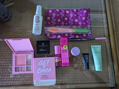 Makeup Lot Of 9 New Ipsy Cosmetics  with Ipsy Cosmetic Bag Oct 2025 - Image 1 of 4