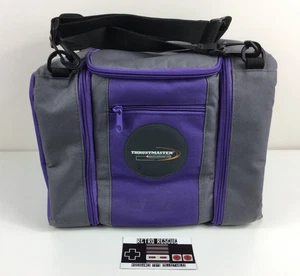 Nintendo GameCube Thrustmaster Bag Carry Case Purple Strap Official Vintage - Picture 1 of 11