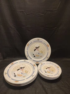 Vintage Newcor Küche Kow Abendessen & Salatteller Set von Lois Mills Ltd 1994 (28) - Bild 1 von 7