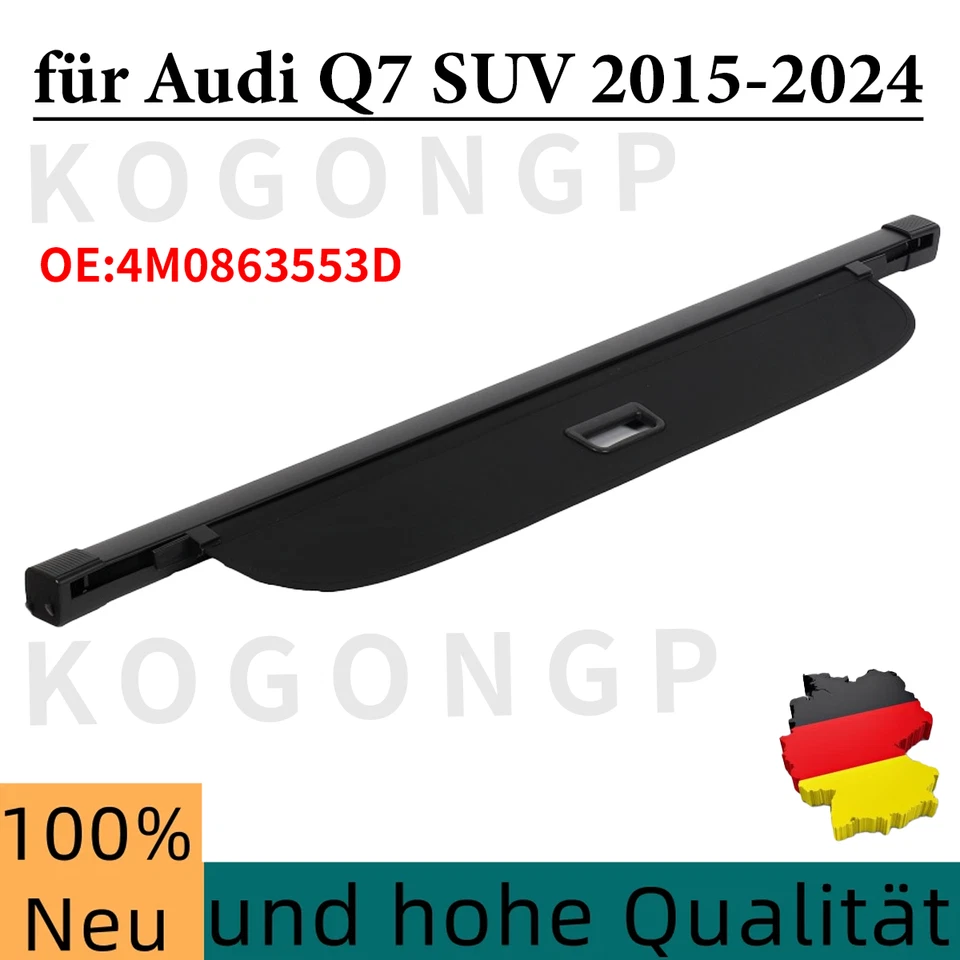 Für Audi Q7 SUV 4M 2015+ Laderaumabdeckung Abdeckrollo Kofferraum 4M0863553D Neu - Bild 1 von 4