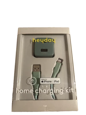 Cargador de pared de 2 puertos 15 W USB-C USB-A + cable Lightning de 6 pies certificado MFi NUEVO Foto 1 de 4