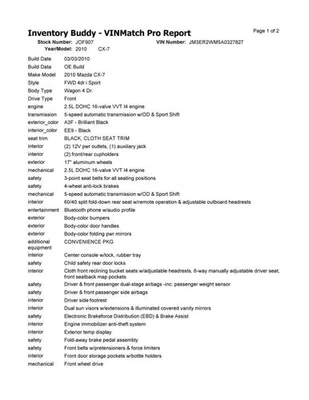Chasis transmisión ECM tracción delantera compatible con 10-11 MAZDA CX-7 30107984 Foto 1 de 4