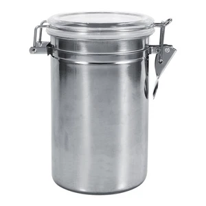 Contenedor de almacenamiento de alimentos de cocina de acero inoxidable botella azúcar té café tarro - Imagen 1 de 6