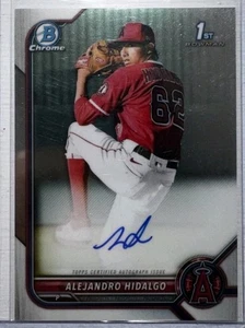 2022 Bowman Chrome Prospect Auto Alejandro Hidalgo #CPA-AH Angels - Picture 1 of 1