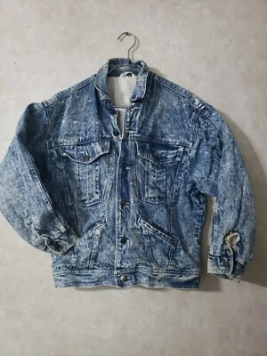 Chaqueta Gitano Mediana Jean Denim Lavado Ácido Genuina De Colección Retro Hip Hop Punk  Foto 1 de 4