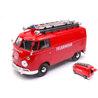 Vw Type 2 (T1) Bus Delivery Van Feuerwehr With Ladder On The Roof 1:24 Motormax
