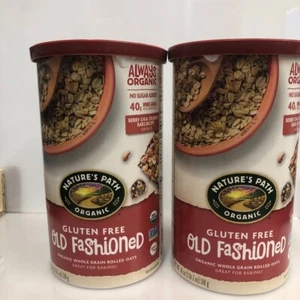 2 Pack Nature's Path Organic Whole Grain Rolled Oats, Gluten Free, 18 oz each - Picture 1 of 7