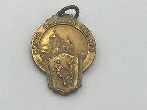 Saint Barbara HS Anhänger Medaille Auszeichnung erster Platz Sprint Medley Relais 1947 Vintage - Bild 1 von 9