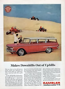 1962 Rambler Ambassador V8 Station Wagon Original Color Print Ad - Picture 1 of 1
