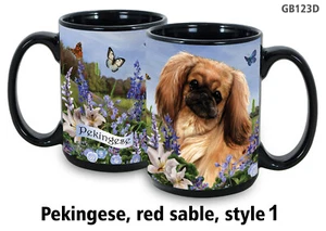 Garden Party Mug - Red Sable Pekingese - Picture 1 of 1