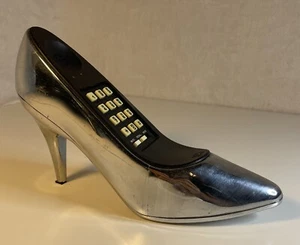 Vintage 1987 Columbia Telecom Silber High Heel Schuh Telefon - Bild 1 von 10