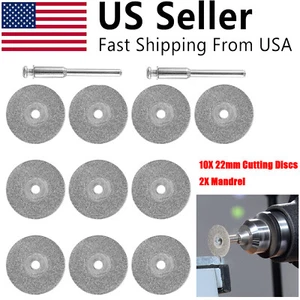 10 Diamond Cutting Wheels For Dremel Rotary Tool die grinder metal Cut Off Disc - Picture 1 of 8