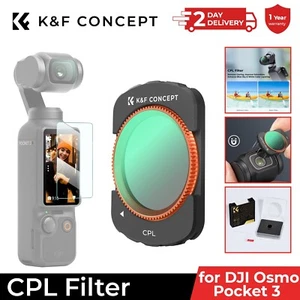 K&F Concept CPL Filters for DJI Osmo Pocket 3, Polarizer Multi-layer Coatings - Picture 1 of 10