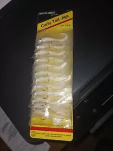 Master Angler jigs curly tail jigs 1/8 oz white - Picture 1 of 1