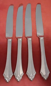 Oneida Community stainless Kenwood lot of 4 dinner knives 9 3/8" NM polished - Picture 1 of 4