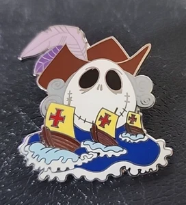 Disney Pin. "Jack Skellington Pirate Ships" Christopher Colombus. Explorer. - Picture 1 of 2