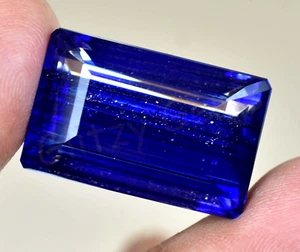 Natural Rutile & Sunstone 44.70 Ct Certified Radiant Rare Two in One Loose Gem - Picture 1 of 7