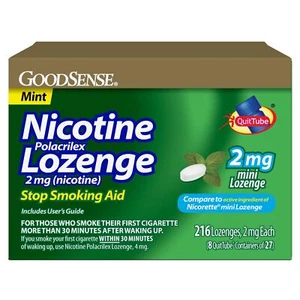 	Pastilla GoodSense Mini Nicotina Polacrilex 2 mg Nicotina Sabor Menta 216	 - Imagen 1 de 7