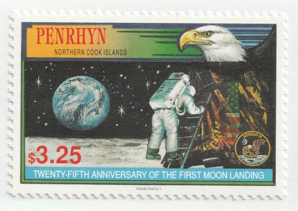 1994 Penrhyn, North Cook Islands Sc# 441 - 25th Anniv. of Moon Landing MNH Cv$10 - Image 1 of 1