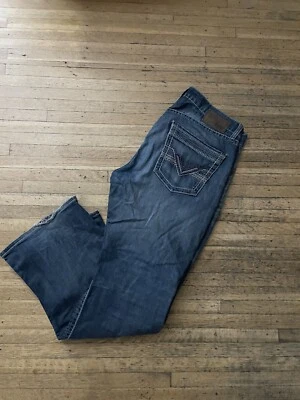 BKE Fulton Mens 34S Denim Blue Jeans Bootcut Worn - Image 1 of 4