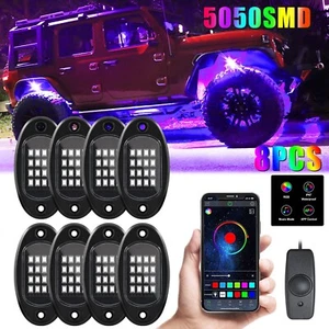 8Pods RGB LED Luces de Rock Todoterreno Música Inalámbrica Bluetooth Luces de Neón Resplandecientes - Imagen 1 de 10