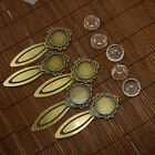  5 Pcs Glass Charms Artificial Sepals Wooden Play Wine Bookmark