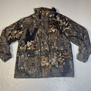 Gamehide Jacket Mens Size M Mossy Oak Camo Utility Full Zip Hoodie Hunting Brown - Picture 1 of 11