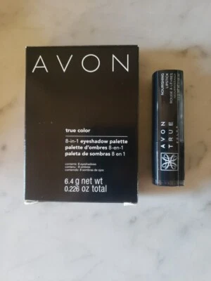 AVON True Color 8-in-1 Eyeshadow Palette STARRY NIGHTS + Lipstick RUBY KISS  - Image 1 of 4