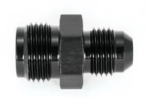 Thread Adapter 11/16"-18UNF to Dash 8 / -8 AN / JIC 8 Black Anodized 3/4-16UNF - Picture 1 of 3