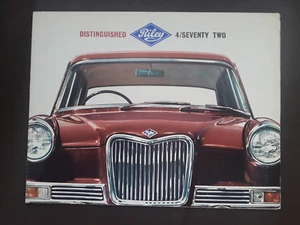 RILEY 4/SEVENTY TWO 8 PAGE FOLD OUT SALES BROCHURE #6321 - Picture 1 of 5