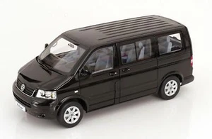 + VOLKSWAGEN VW T5 Bus Multivan Modellauto schwarz 1:18 Norev 188600 NEU - Bild 1 von 7