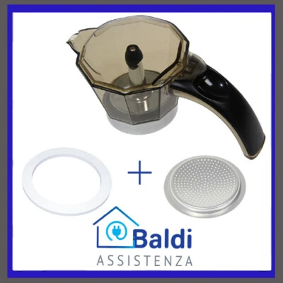 RICAMBIO ORIGINALE CARAFFA COMPLETA PER MACCHINA CAFFE' ALICIA DE LONGHI 2 TAZZE - Immagine 1 di 2