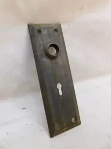 1800's Antique DOOR Plate CRAFTSMAN / MISSION Style Original Brass Finish ORNATE - Picture 1 of 3