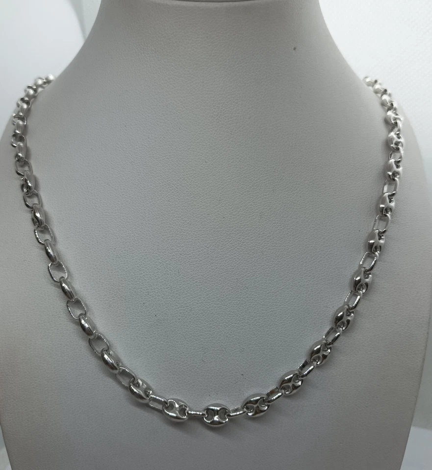EXPLOIT ARGENTI COLLANA ARGENTO MAGLIA MARINARA UNISEX RODIATA CM 60 GR. 24 MASSICCIA EXPLOIT