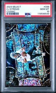 2023 Select Cosmic Football Cj Stroud Texans Rookie Field Level PSA 10 POP 3 - Bild 1 von 2