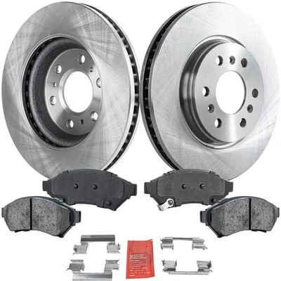 Brake Rotor Brake Pad Kit For 2006-2009 Pontiac Montana Front Solid 2-Wheel Set - Image 1 of 4