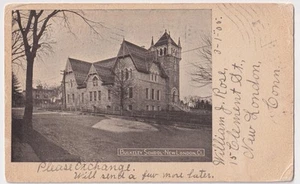 CONNECTICUT NEW LONDON BULKELEY SCHOOL POSTED 1905 TO MISS ORR, STATEN ISLAND - Picture 1 of 2