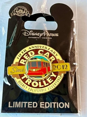 Disney California Adventure Red Car Trolley Cast PIN LE 500 +  Free Shipping - Image 1 of 3