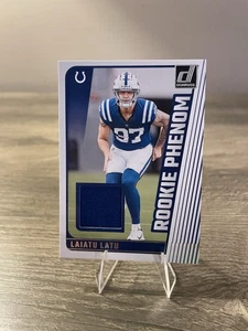 Laiatu Latu 2024 Panini Donruss Rookie Phenom Jerseys #RPJ-LLA Colts - Picture 1 of 4