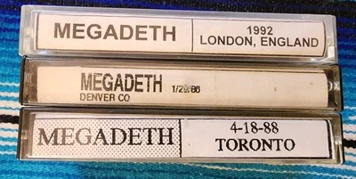 Rare MEGADEATH LIVE Concert Cassettes - Rock Metal Cassette - Image 1 of 4