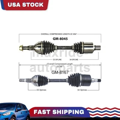 Front Passenger Driver Side CV Axle Joint Fits 2000 2001 2002 2003 Buick LeSabre - Image 1 of 3