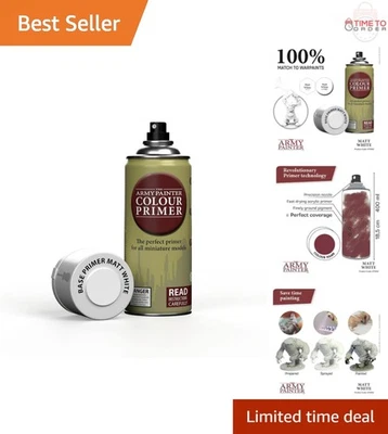 Imprimación en spray acrílico blanco mate 400 ml secado rápido metal plástico interior Foto 1 de 4