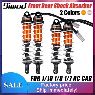 9IMOD 4 stücke Vorne Hinten Öl Stoßdämpfer Dämpfer für 1/7 1/8 1/10 RC Auto - Bild 1 von 4
