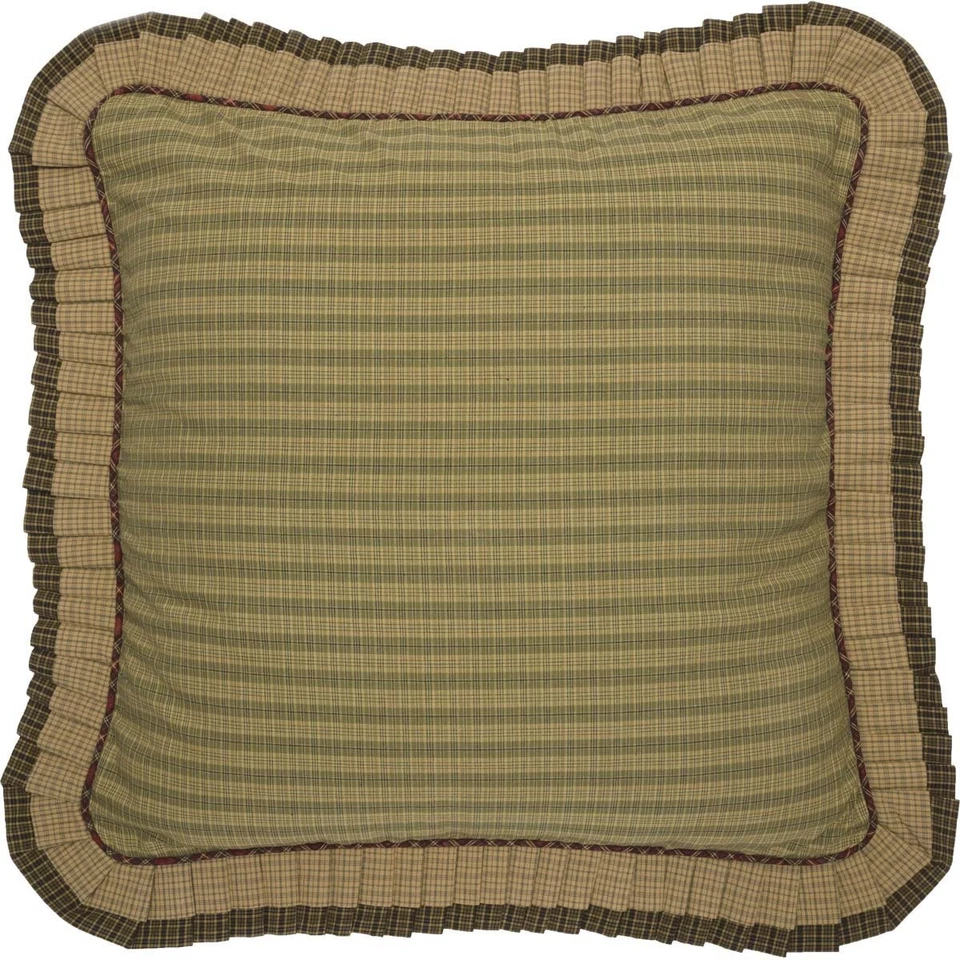 VHC Brands Tea Cabin Euro Sham Fabric Ruffled 26x26
