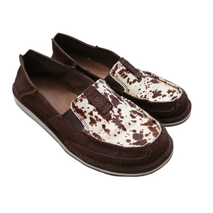 Mocasines sin cordones Ariat Cruiser Chocolate Chip para mujer 8 cuero becerro... - Imagen 1 de 10