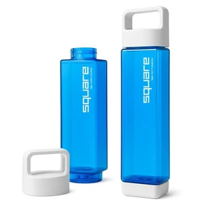 Bottiglia d'acqua quadrata a prova di perdite 25 oz | Bottiglia d'acqua facile da pulire | Quadrata in titanio... - Foto 1 di 5