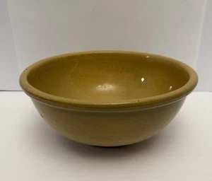 Antique Yellow Ware Glazed Stoneware 11.25” Primitive Mixing Bowl Farmhouse. - Picture 1 of 10