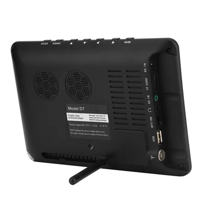 7inch 16:9 HD Digital Analog Portable TV Color Television Player For Home Car - Image 1 of 4